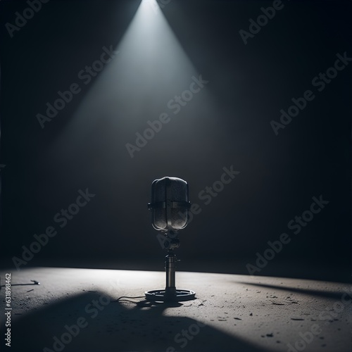 Microfone solitário