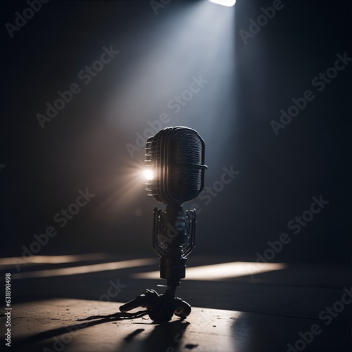 Microfone solitário