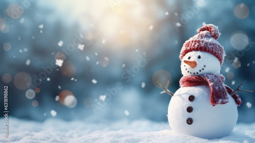 snowman background for a Christmas card © Andrus Ciprian