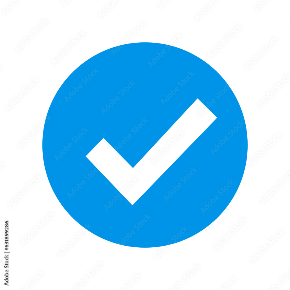 Facebook verified profile badge. Blue verified facebook account icon. Social media account verification icon. Blue check mark sign. Guaranteed safety person sign. Approved tick profile - vector Facebook verified profile badge. Blue verified facebook account icon. Social media account verification icon. Blue check mark sign. Guaranteed safety person sign. Approved tick profile - vector