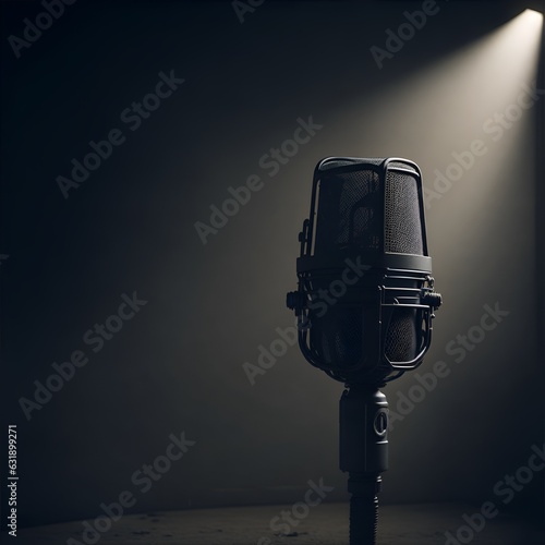 Microfone sozinho photo