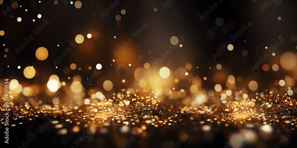 Luxury abstract background with Glitter Lights and Bokeh