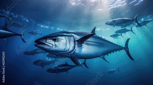 blue fin tuna in water © Andrus Ciprian