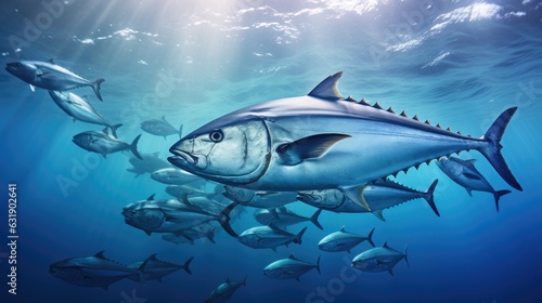 blue fin tuna in water © Andrus Ciprian
