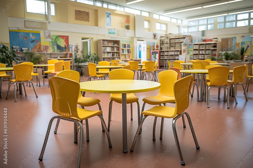 Primary school classroom, generative ai Primary school classroom, generative ai
