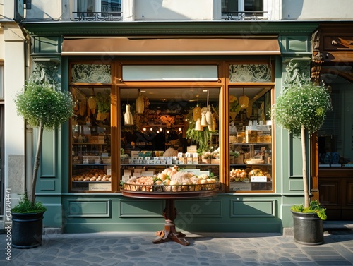 Retro charming storefront w...
