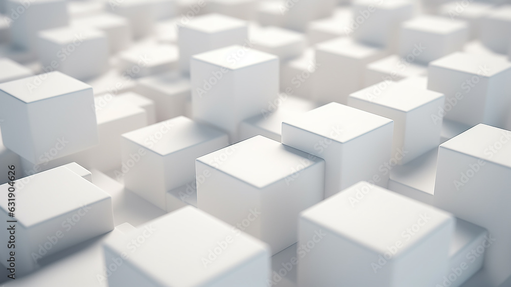 abstract background, wall of white 3d volumetric cubes, futuristic texture abstract background, wall of white 3d volumetric cubes, futuristic texture