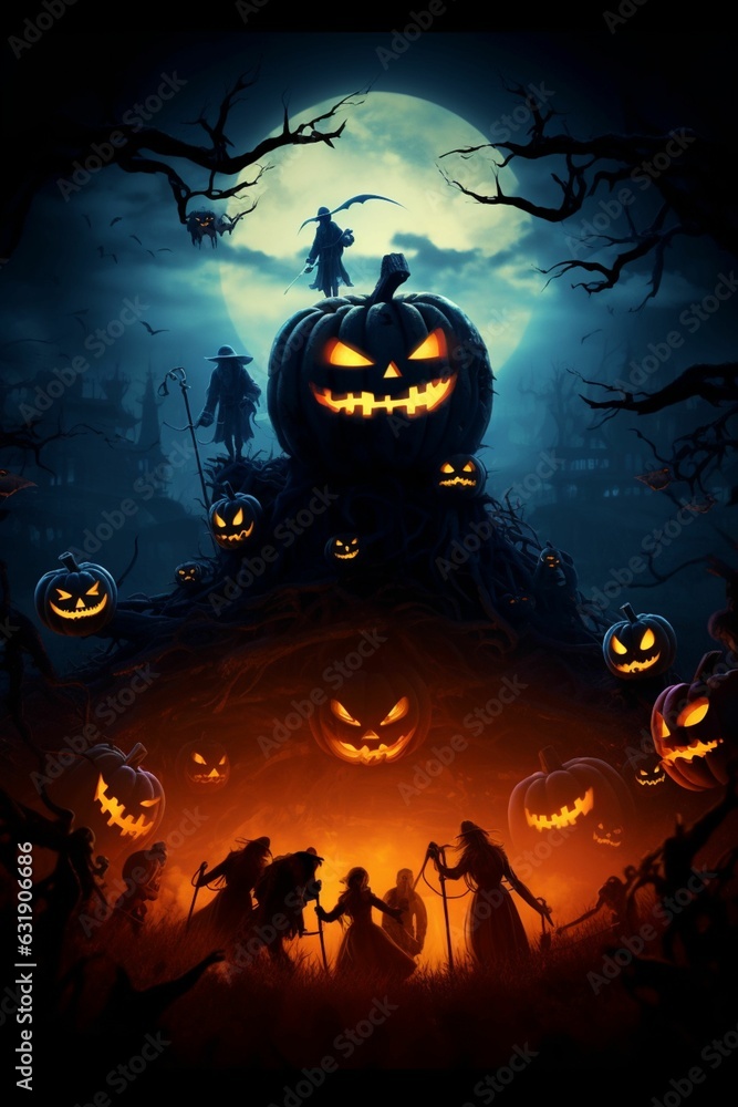 halloween event background, copy space