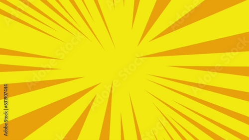 Animated sun rotating yellow background
