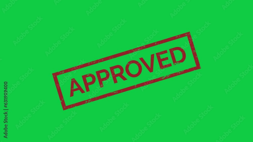 Approved stamp Seal animation. Motion graphics,Green Screen Animation Approved stamp Seal animation. Motion graphics,Green Screen Animation