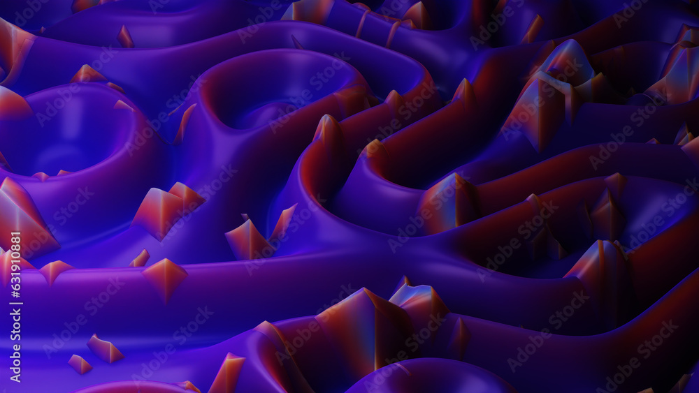 Obraz premium Surreal abstract background. 3D render