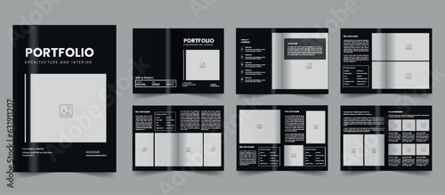Architecture portfolio interior portfolio design portfolio template design