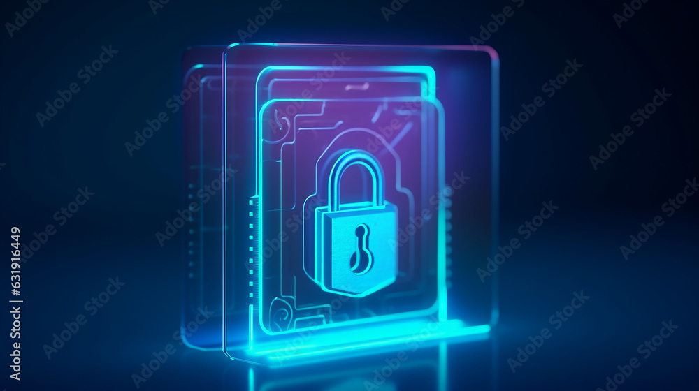 electronic lock internet security concept. electronic lock internet security concept.
