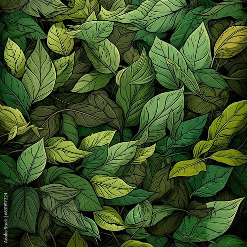 Invite nature s harmony into your project with a backdrop of lush green leaves  an homage to the world outside.