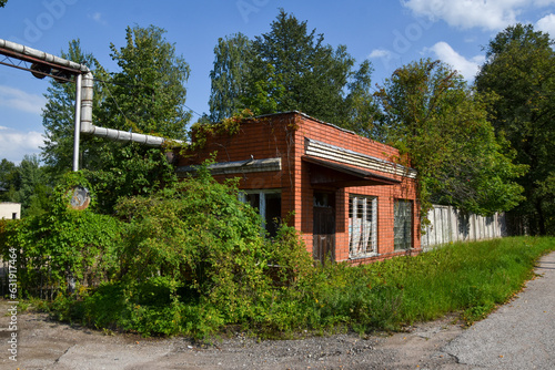 an abandoned oil base production facility