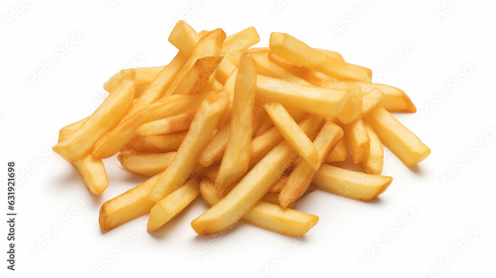 french fries isolated on a white background. french fries isolated on a white background.