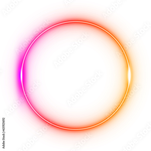 Neon Circle Yellow Pink