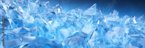Minimalistic blue ice texture with delicate geometric shapes