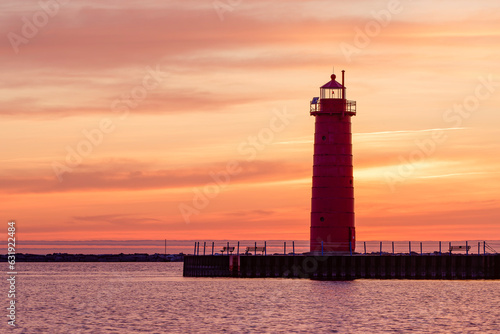 lighthouse at sunset © Michael