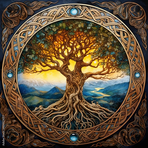 the eternal yggdrasil: a glimpse into norse mythology, Generative AI