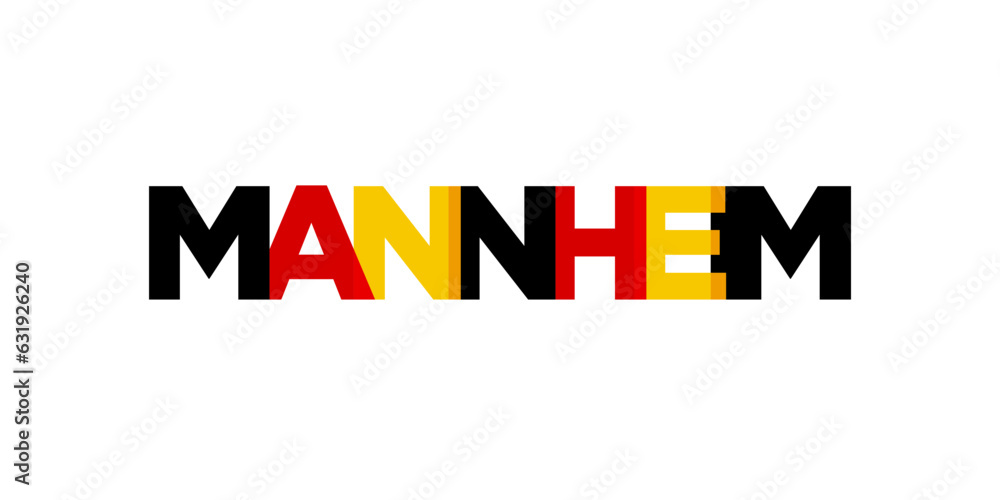 Mannheim Deutschland, modern and creative vector illustration design featuring the city of Germany for travel banners, posters, and postcards. Mannheim Deutschland, modern and creative vector illustration design featuring the city of Germany for travel banners, posters, and postcards.