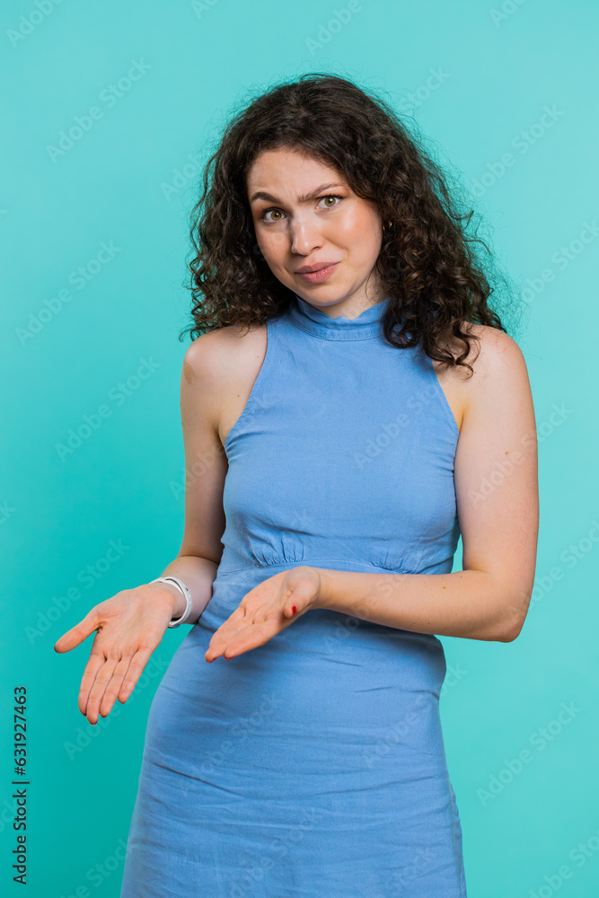 Woman raising hands asking what why reason of failure, demonstrating disbelief irritation by troubles trendy social media meme anti lifehacks ridicules people who complicate simple tasks for no reason Woman raising hands asking what why reason of failure, demonstrating disbelief irritation by troubles trendy social media meme anti lifehacks ridicules people who complicate simple tasks for no reason