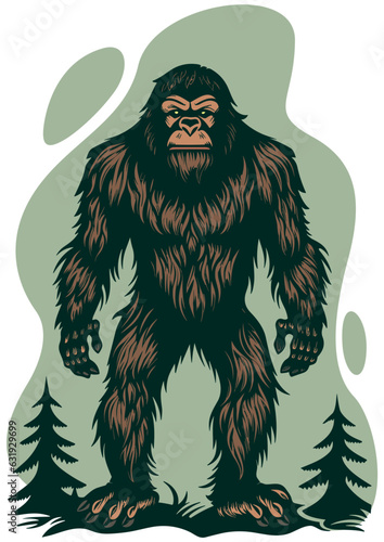 Bigfoot in Forest