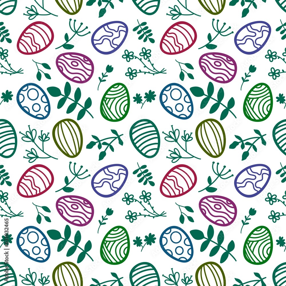 Easter eggs seamless cartoon stripes and polka dots pattern for fabrics and wrapping paper and kids clothes print Easter eggs seamless cartoon stripes and polka dots pattern for fabrics and wrapping paper and kids clothes print