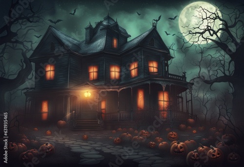 Creepy Retro Style Halloween Background © StayWeird