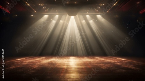 background stage with spotlight