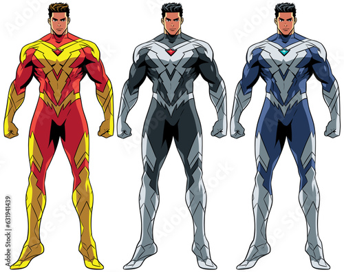 Superhero Anime on White