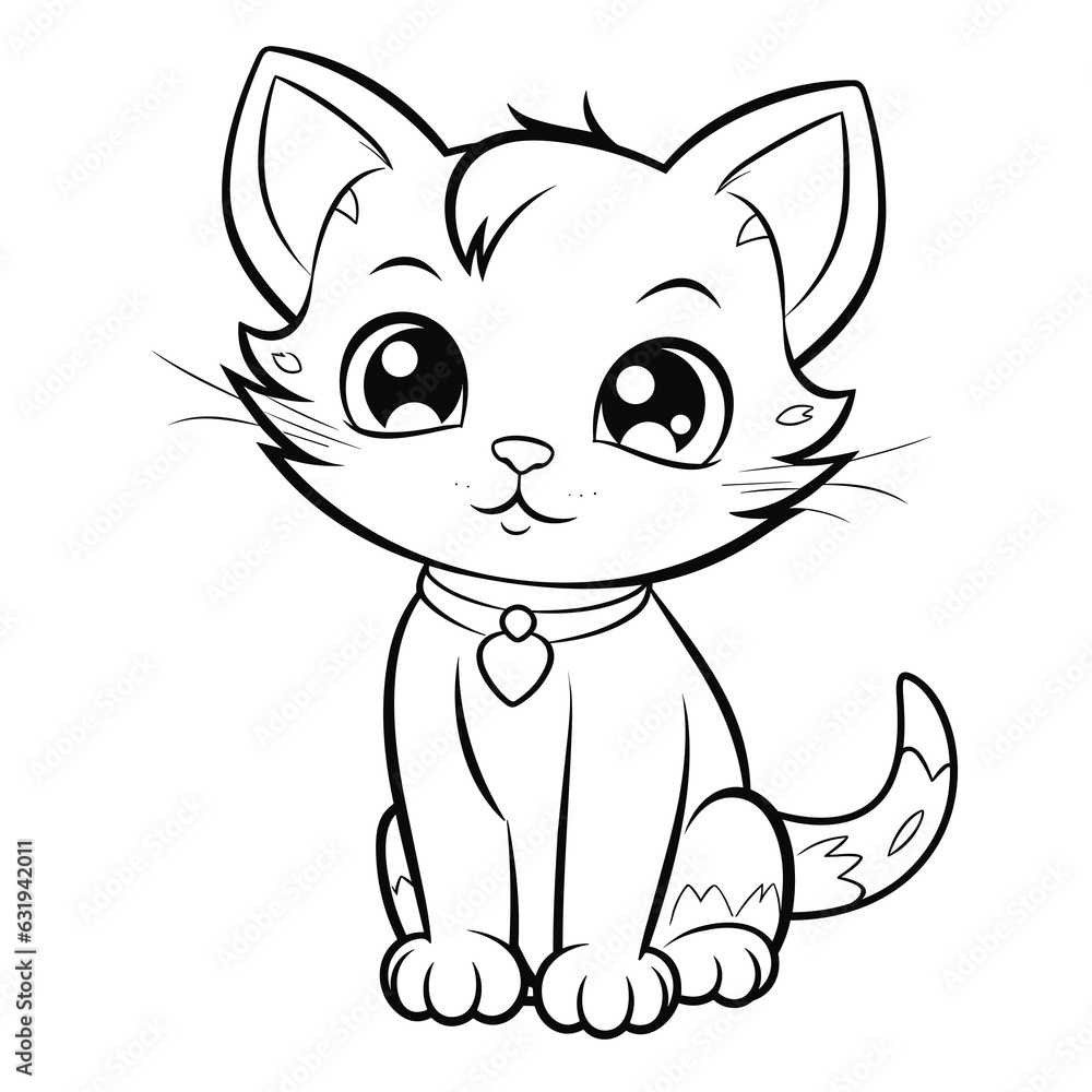 Cartoon Cat coloring pages Png Cartoon Cat coloring pages Png