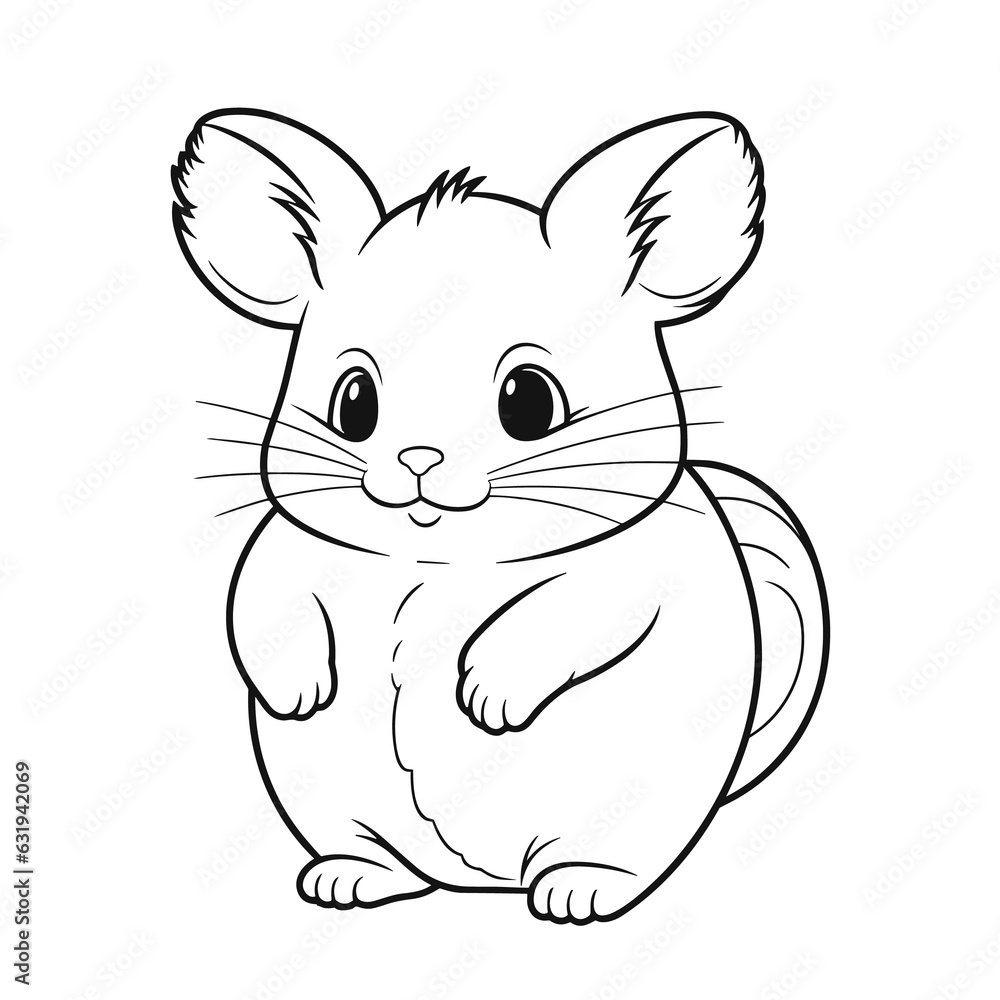 Cartoon Chinchilla coloring pages Png Cartoon Chinchilla coloring pages Png