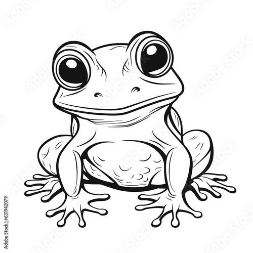 Frog coloring pages Png