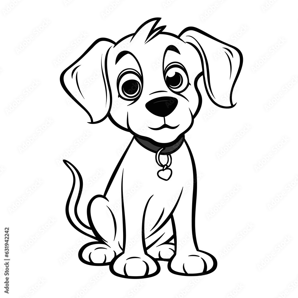Cartoon dog coloring pages Png Cartoon dog coloring pages Png
