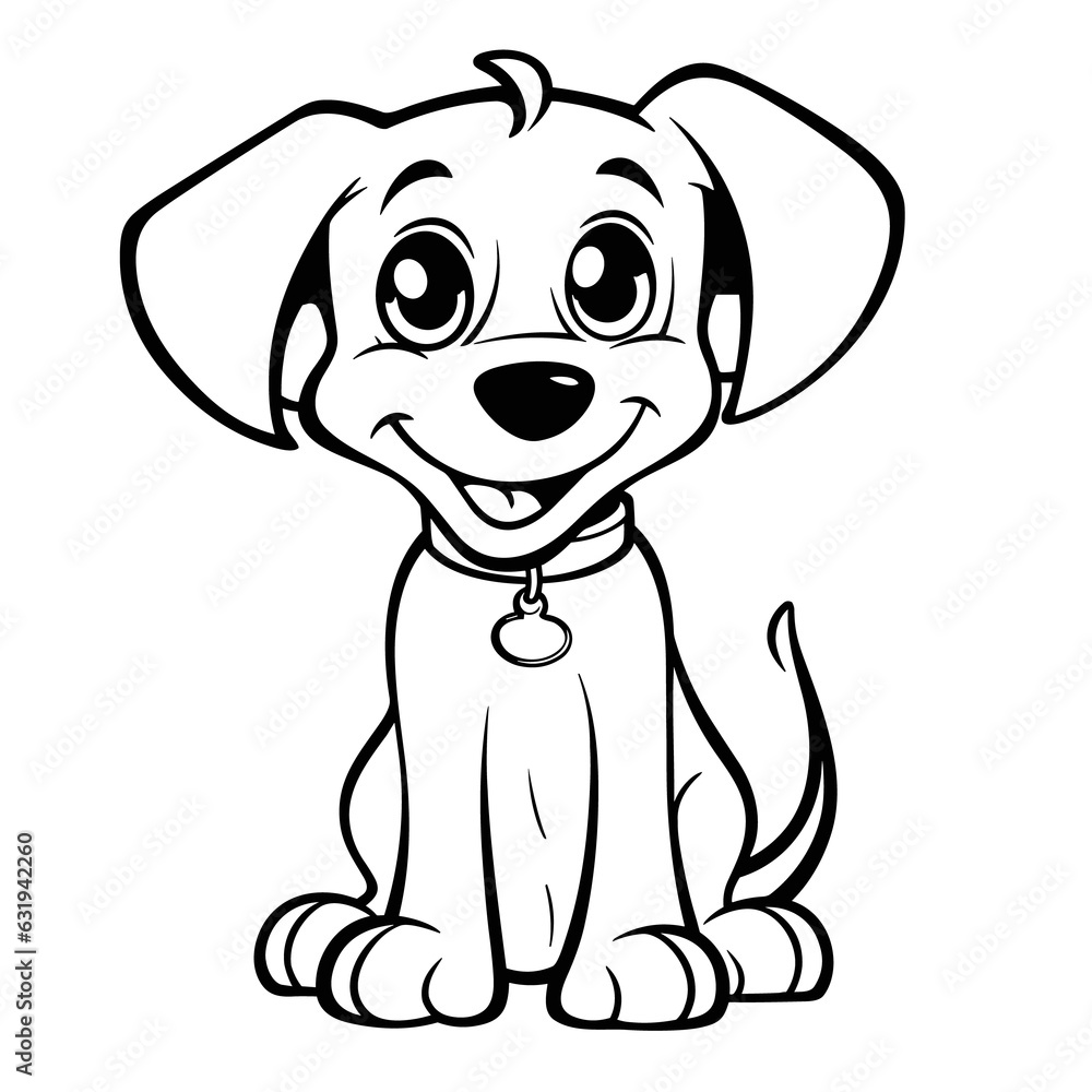 Cartoon dog coloring pages Png Cartoon dog coloring pages Png