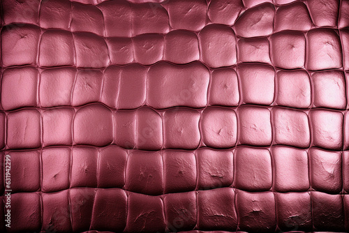 Pink nacre animalistic print leather background. Generative AI photo