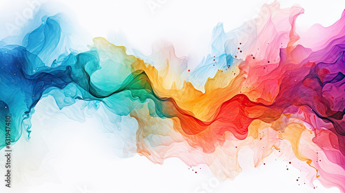 Abstract Splash Watercolor Background Created with Generative AI