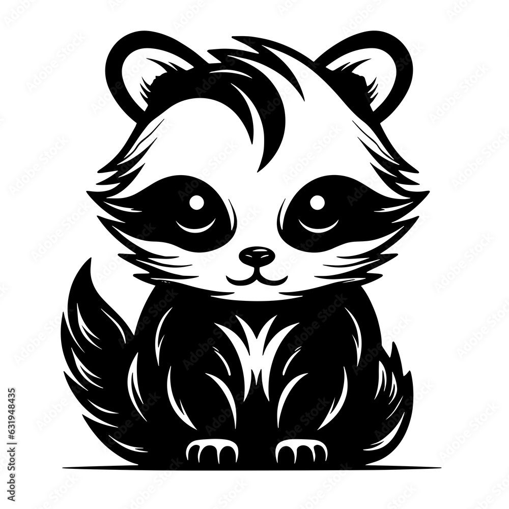 Obraz premium Panda fox bear cute China mist mountain