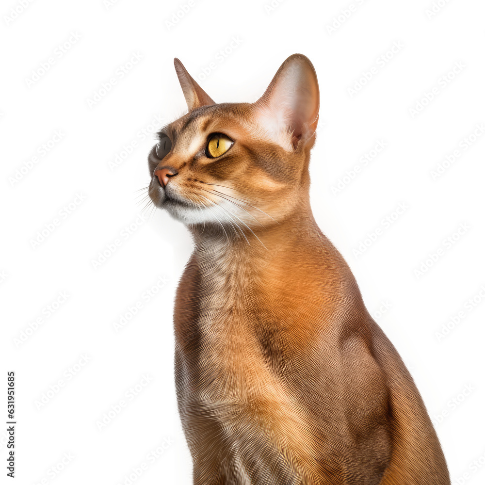 Abyssinian Cat, isolated on transparent, PNG, HD Abyssinian Cat, isolated on transparent, PNG, HD