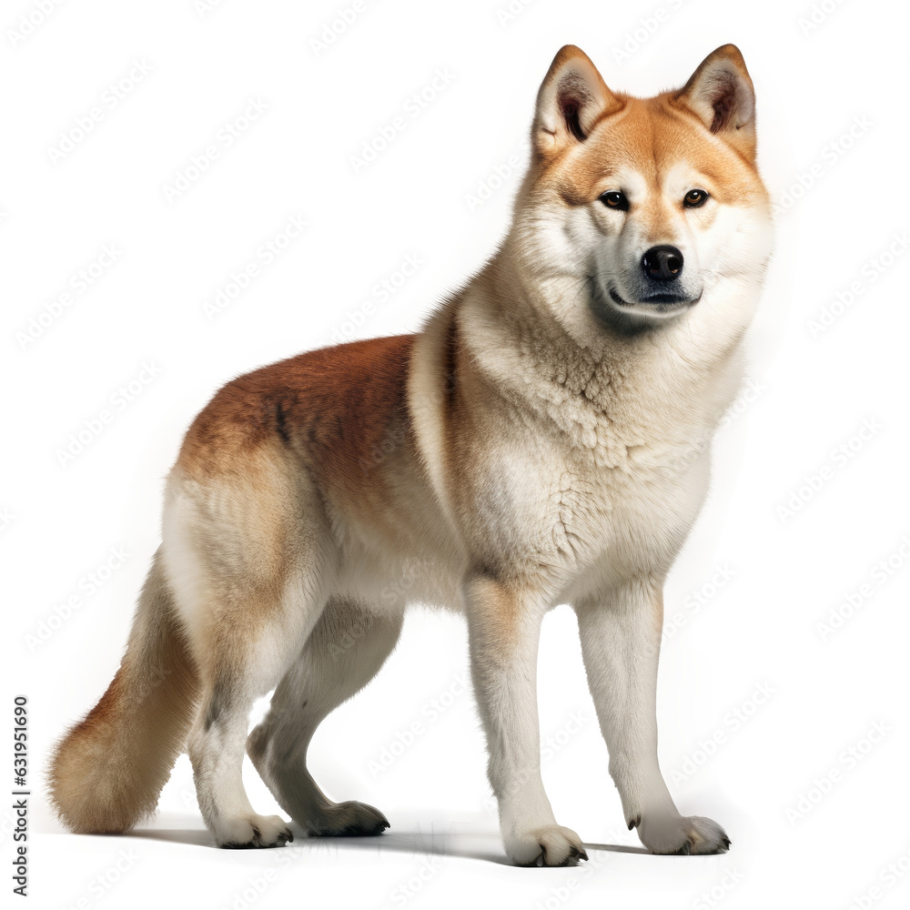 Akita Dog , isolated on transparent, PNG, HD