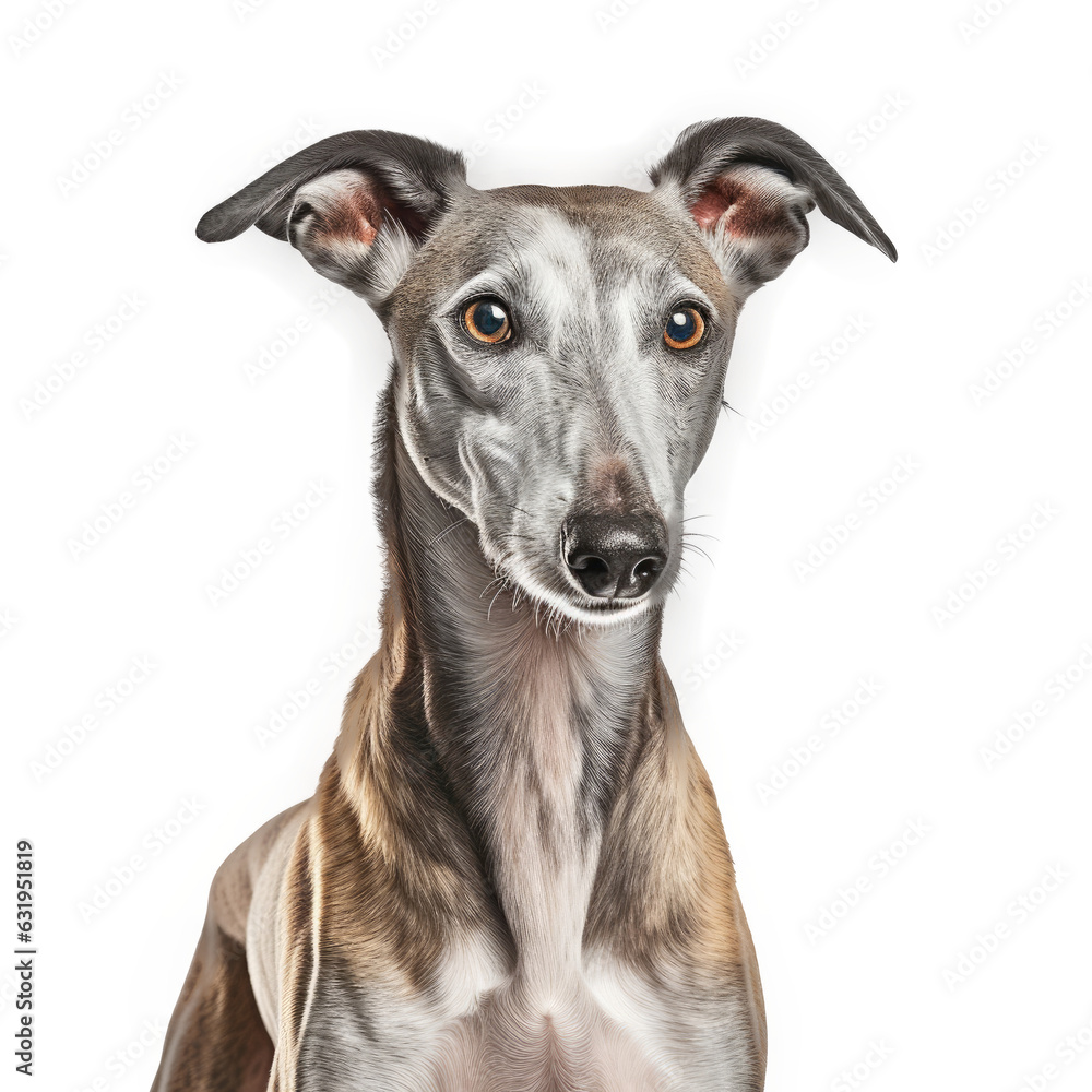 Greyhound Dog, isolated on transparent, PNG, HD