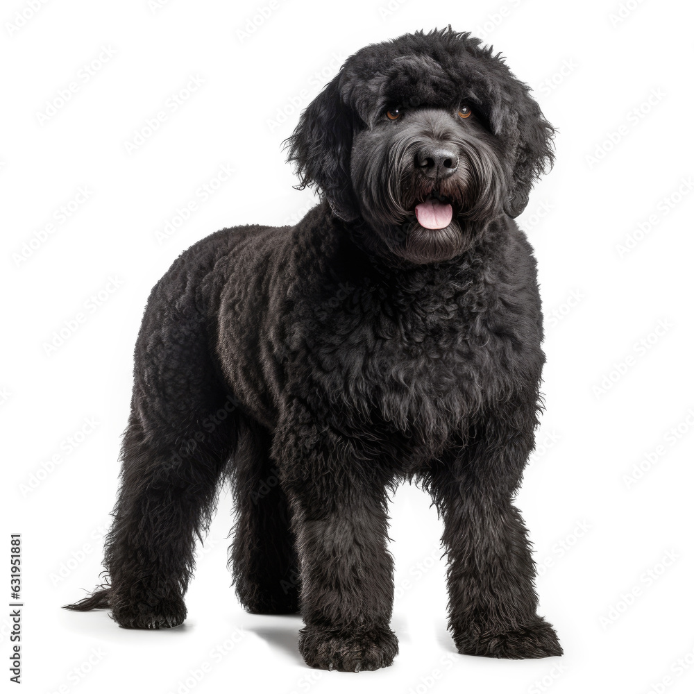 Portuguese Water Dog, isolated on transparent, PNG, HD