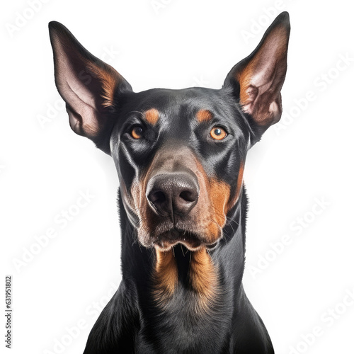Doberman Pinscher, isolated on transparent, PNG, HD