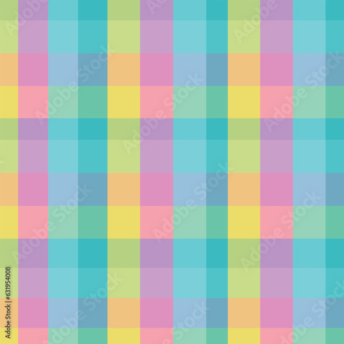 Pink yellow tosca tartan seamless pattern background from a variety squares