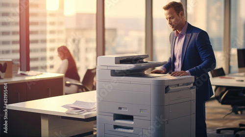A modern photocopier in the office environment