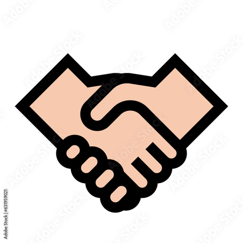 握手している手のベクターアイコン