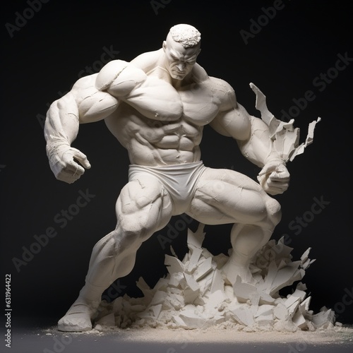 Machined Muscle Crafting a 3D Printed Bodybuilder Statue Defying Gravity The Striking Pose of a 3D Printed Bodybuilder Sculpture