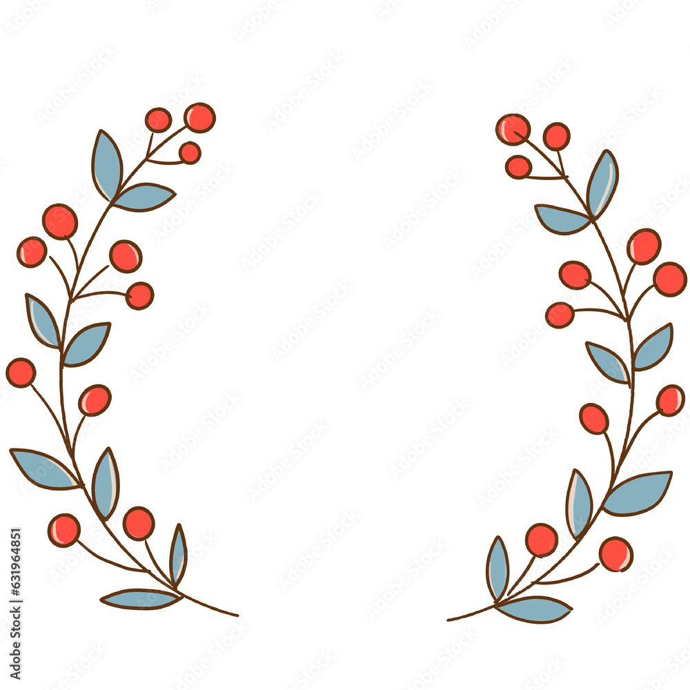 Fototapeta premium frame with flowers