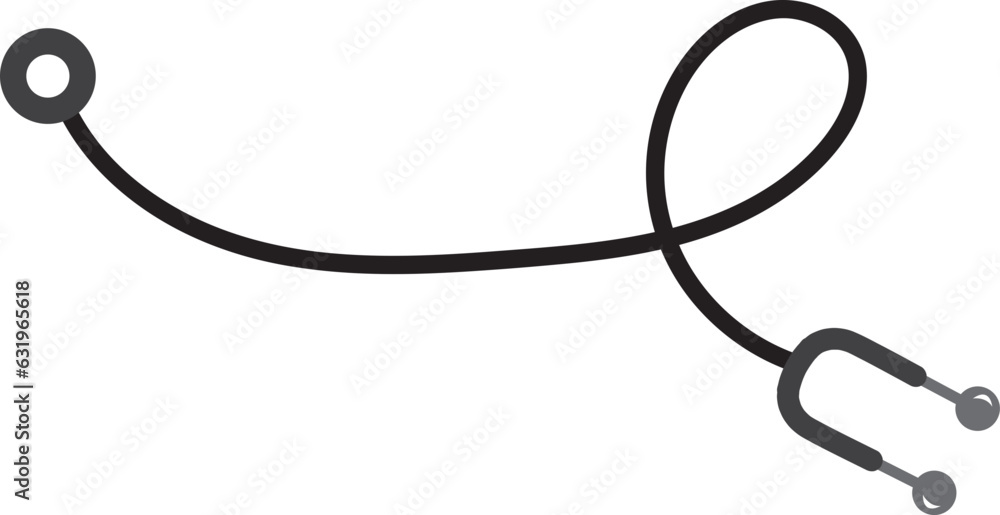 stethoscope icon in flat style heart diagnostic stethoscope icon in flat style heart diagnostic